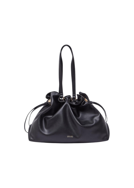 Borsa Donna Liu Jo Nera a Mano con Chiusura a Lacci