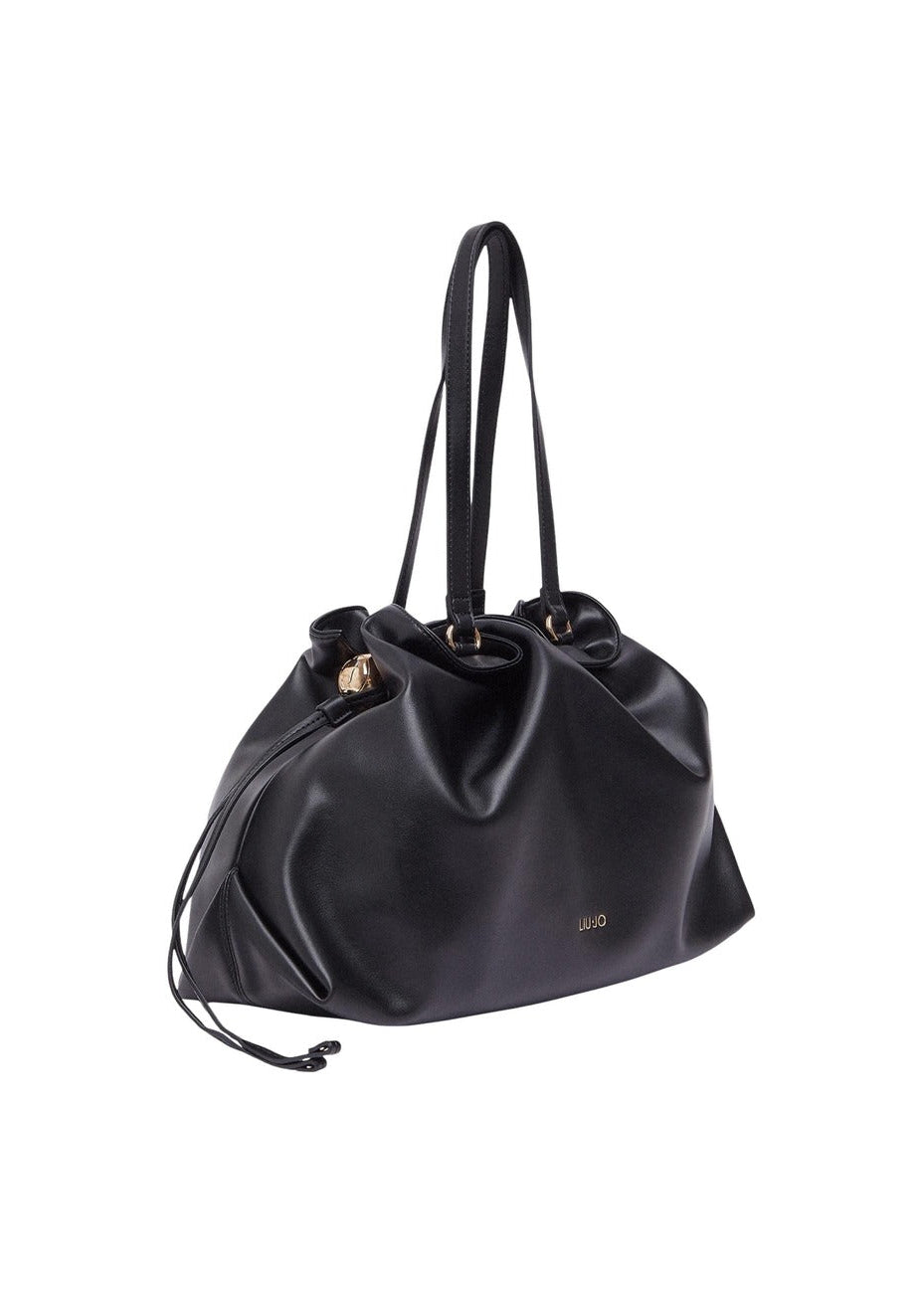 Borsa Donna Liu Jo Nera a Mano con Chiusura a Lacci