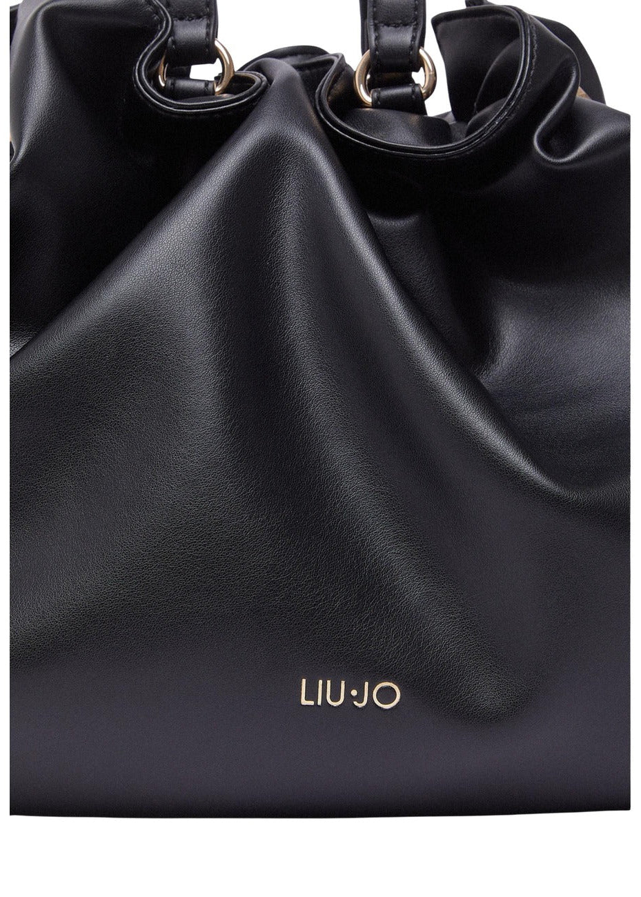 Borsa Donna Liu Jo Nera a Mano con Chiusura a Lacci