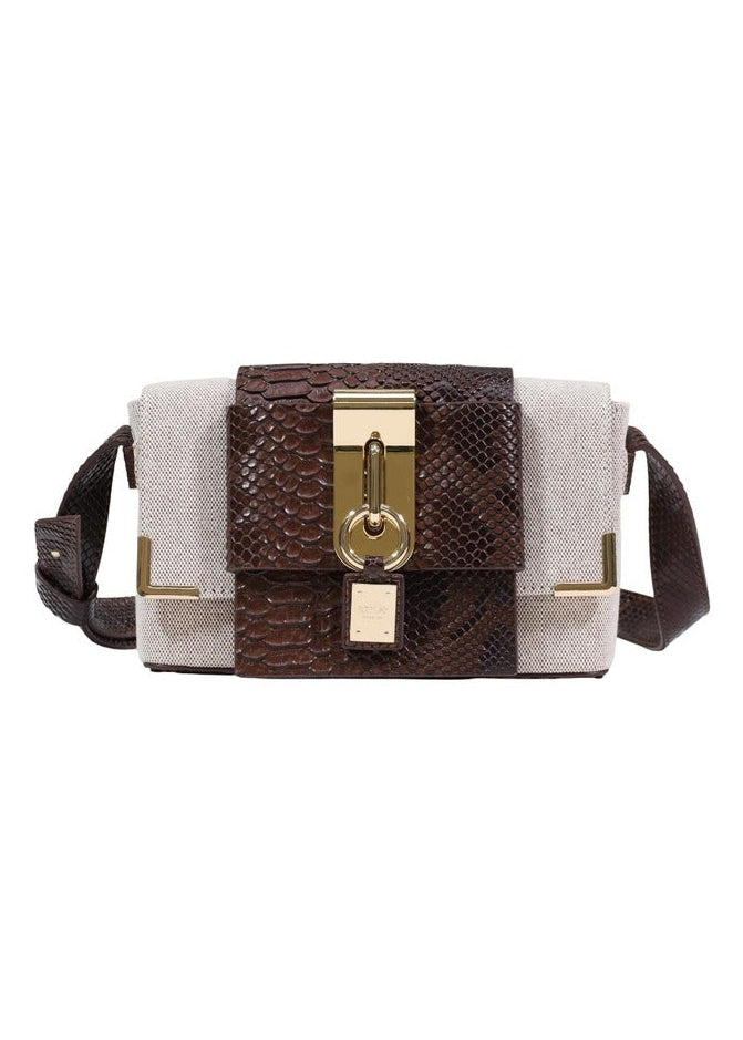 Borsa Donna Replay Beige a Tracolla in Cotone