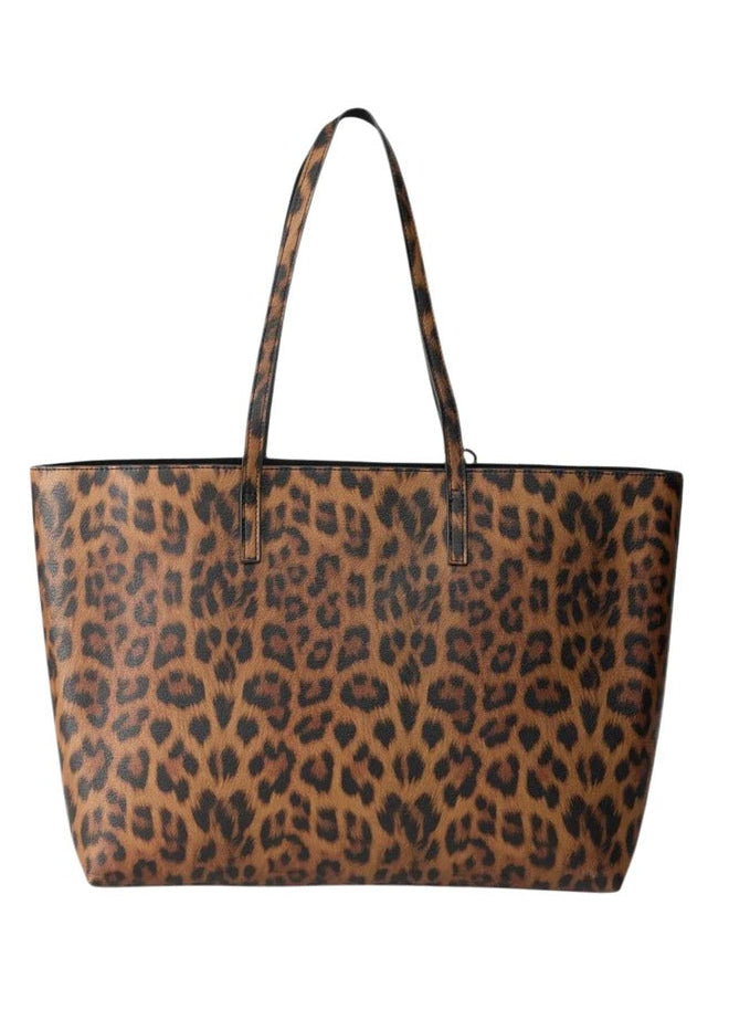 Borsa Donna Replay Marrone Leopardata con Pochette Interna