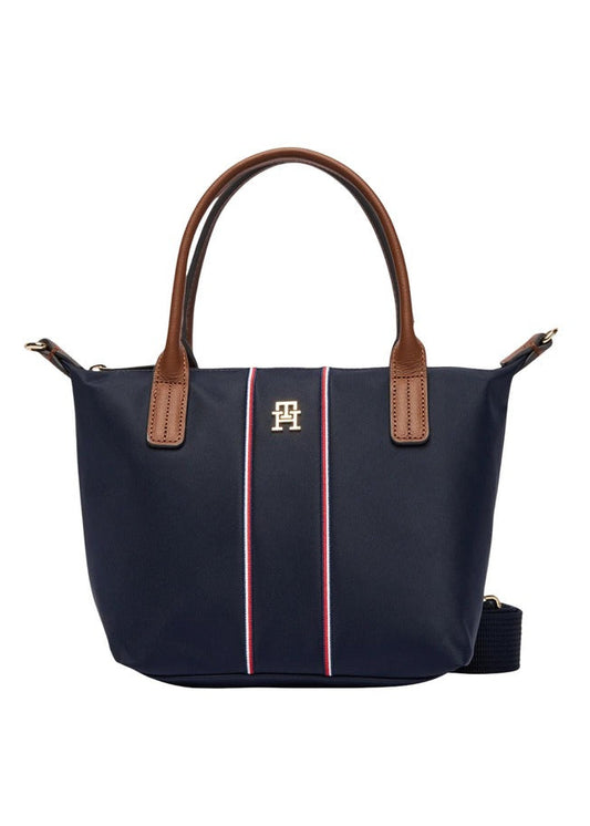 Borsa Donna Tommy Hilfiger Blu Mini Tote con Tracolla