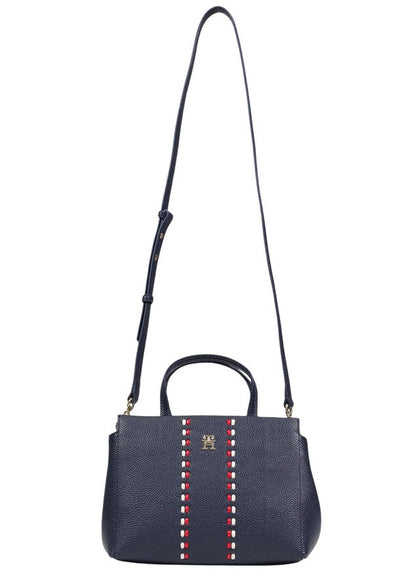 Borsa Donna Tommy Hilfiger Mini Satchel Blu con Tracolla