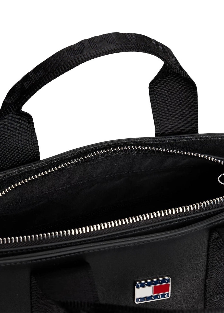 Borsa Donna Tommy Hilfiger Mini Tote Nera con Tracolla