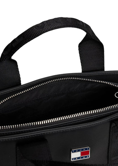 Borsa Donna Tommy Hilfiger Mini Tote Nera con Tracolla