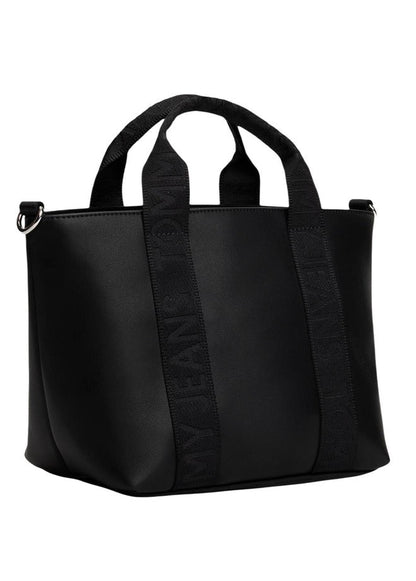 Borsa Donna Tommy Hilfiger Mini Tote Nera con Tracolla