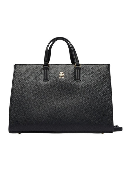 Borsa Donna Tommy Hilfiger Nera con Tracolla e Zip