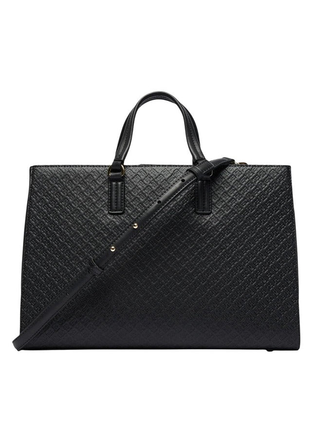 Borsa Donna Tommy Hilfiger Nera con Tracolla e Zip