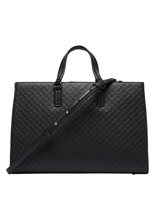 Borsa Donna Tommy Hilfiger Nera con Tracolla e Zip