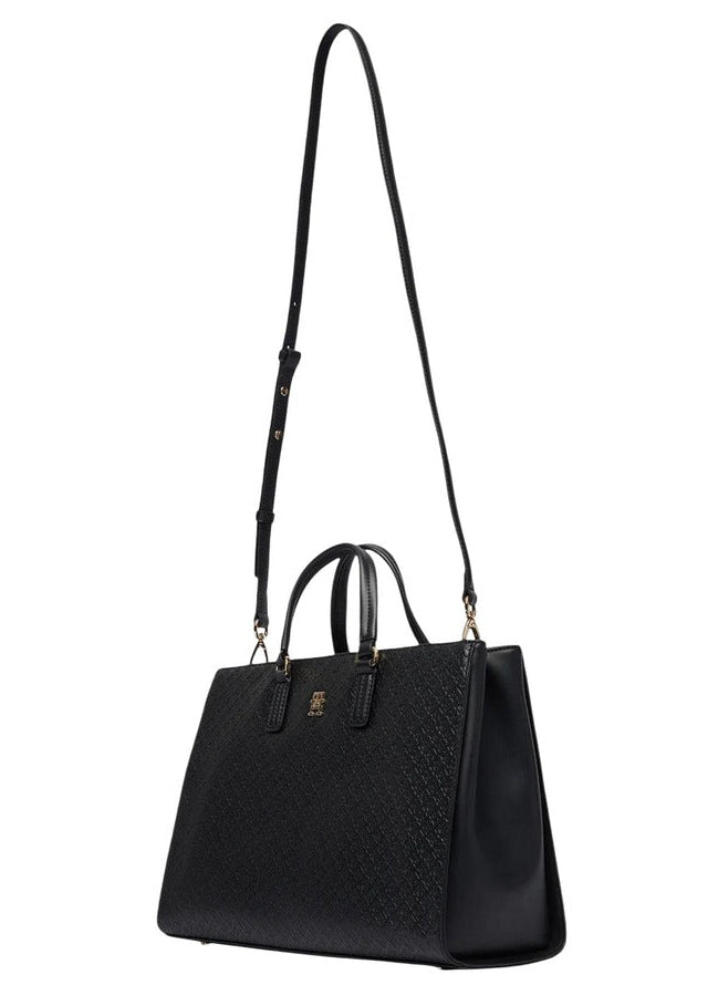 Borsa Donna Tommy Hilfiger Nera con Tracolla e Zip