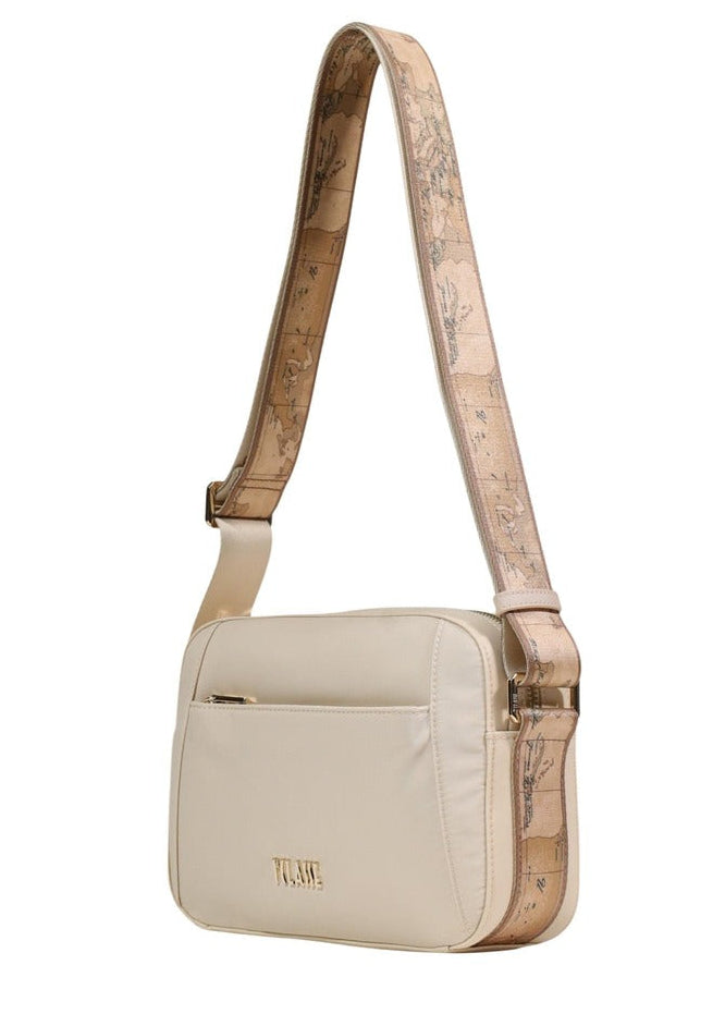 Borsa a Tracolla Alviero Martini Prima Classe Beige con Cerniera