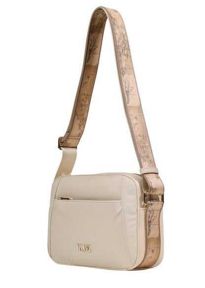 Borsa a Tracolla Alviero Martini Prima Classe Beige con Cerniera