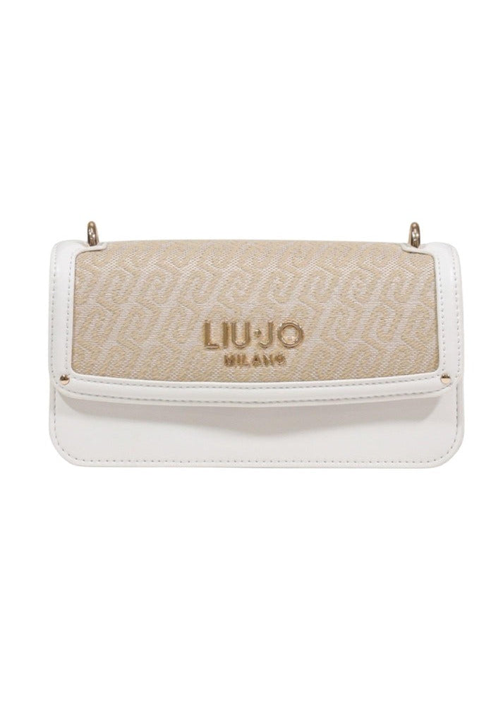 Borsa a Tracolla Liu Jo Beige con Chiusura Magnetica