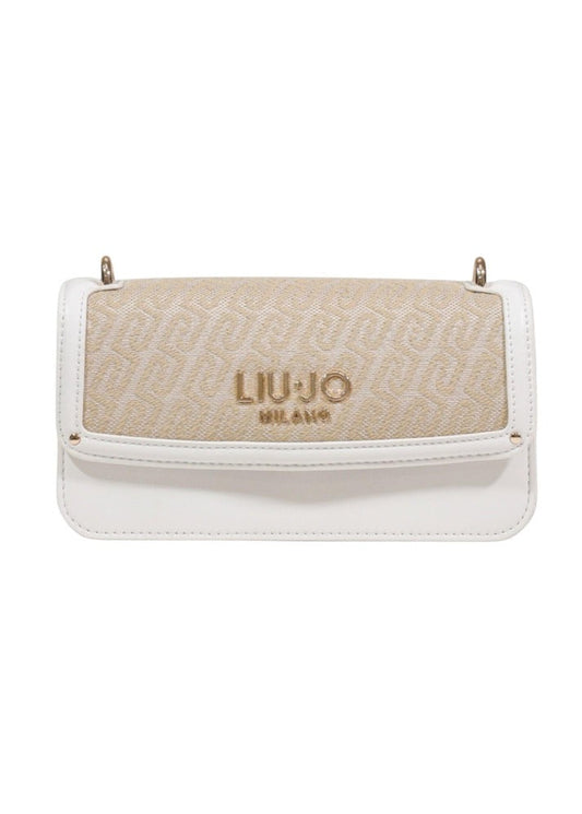 Borsa a Tracolla Liu Jo Beige con Chiusura Magnetica