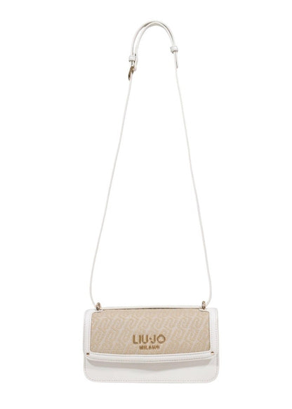 Borsa a Tracolla Liu Jo Beige con Chiusura Magnetica