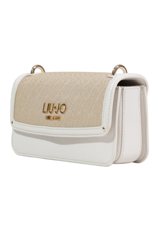 Borsa a Tracolla Liu Jo Beige con Chiusura Magnetica