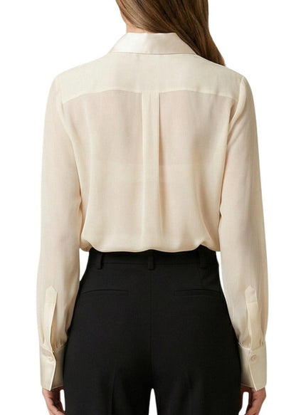 Camicia Donna Artigli Beige con Bottoni