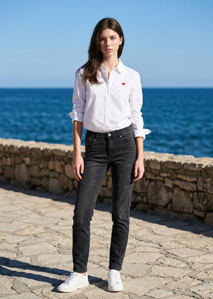 Camicia Donna Jacqueline De Yong Bianca con Ricamo