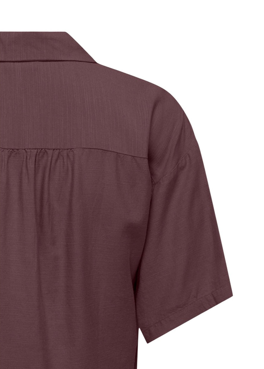 Camicia Donna Jacqueline De Yong Porpora con Scollo a V