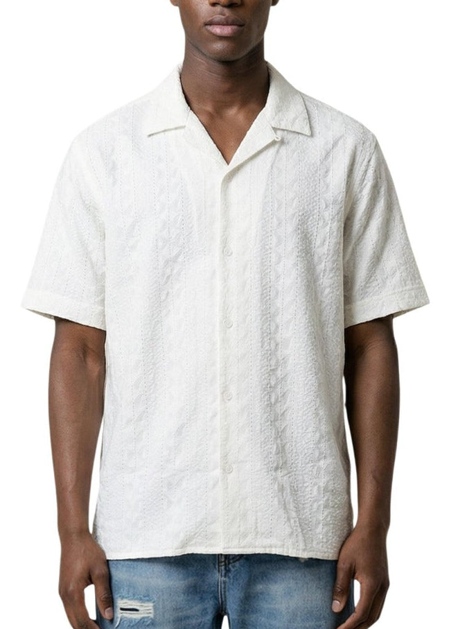 Camicia Uomo Antony Morato Bianca a Maniche Corte con Bavero