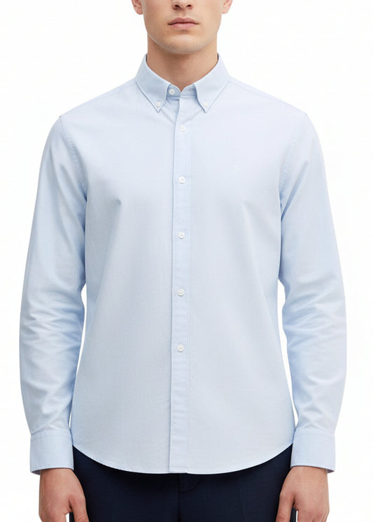 Camicia Uomo Calvin Klein Jeans Azzurra in Cotone