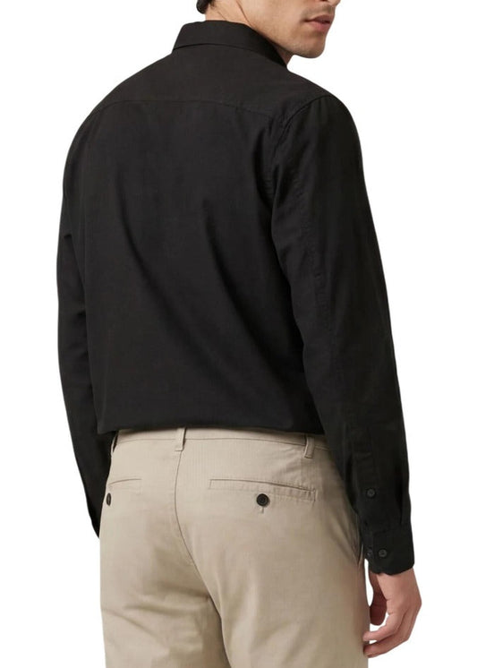 Camicia Uomo Calvin Klein Jeans Nera con Bottoni e Colletto Classico