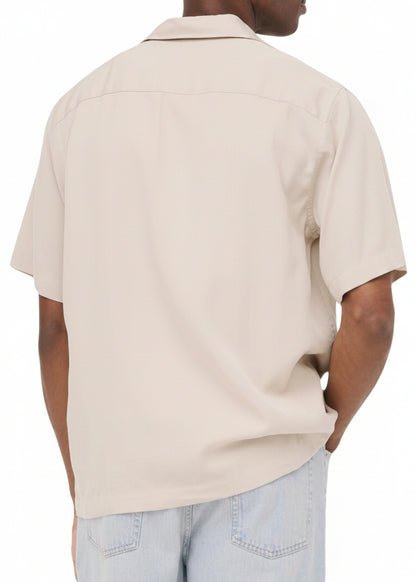 Camicia Uomo Only & Sons Beige Maniche Corte con Bottoni