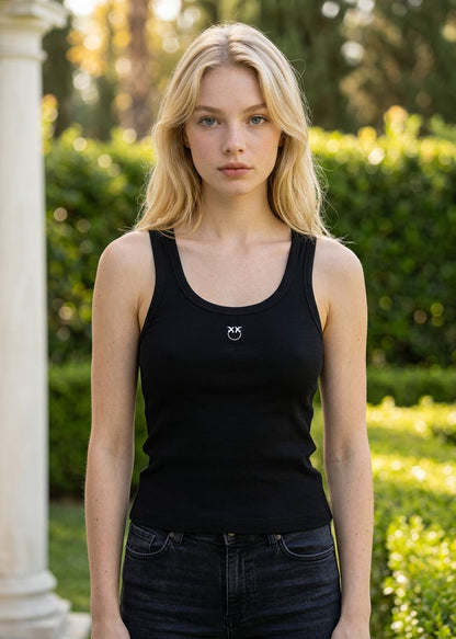 Canotta Donna Pinko Nera Essential