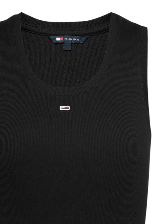 Canotta Donna Tommy Hilfiger Jeans Nera Essential