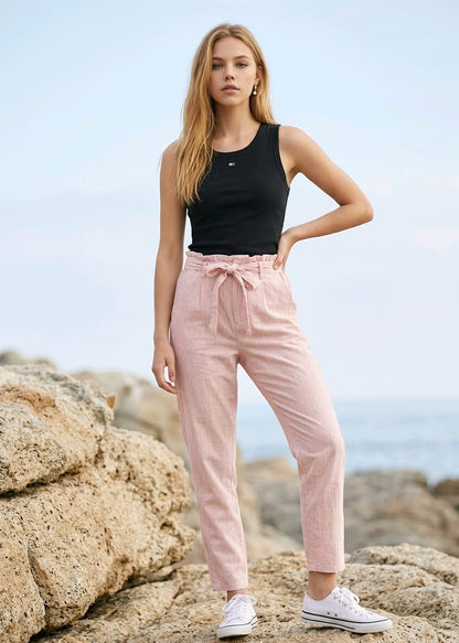 Canotta Donna Tommy Hilfiger Jeans Nera Essential