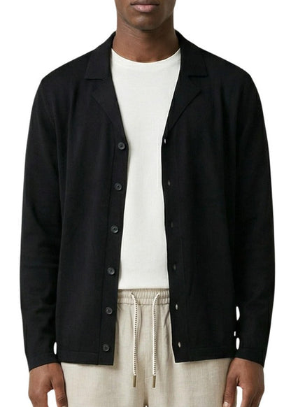Cardigan Uomo Gianni Lupo Marrone con Bottoni e Scollo a V