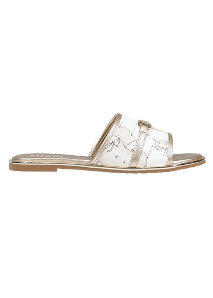 Ciabatte Donna Alviero Martini Prima Classe Beige con Stampa