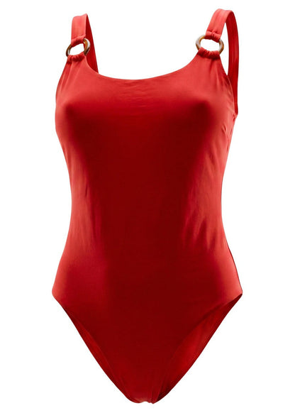 Damen-Badeanzug Tommy Hilfiger rot einteilig