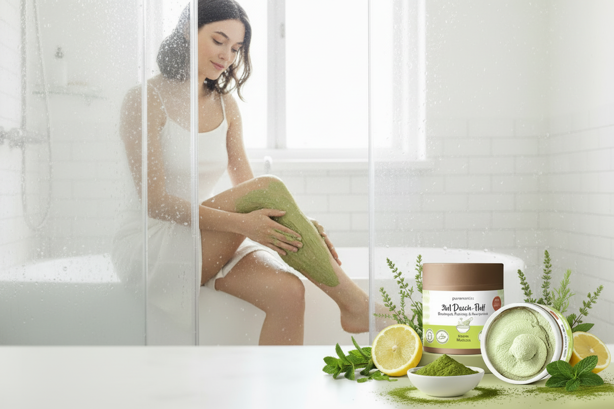 Doccia-Fluff Detox Matcha 3in1 – Detergente, Scrub & Idratazione 250g