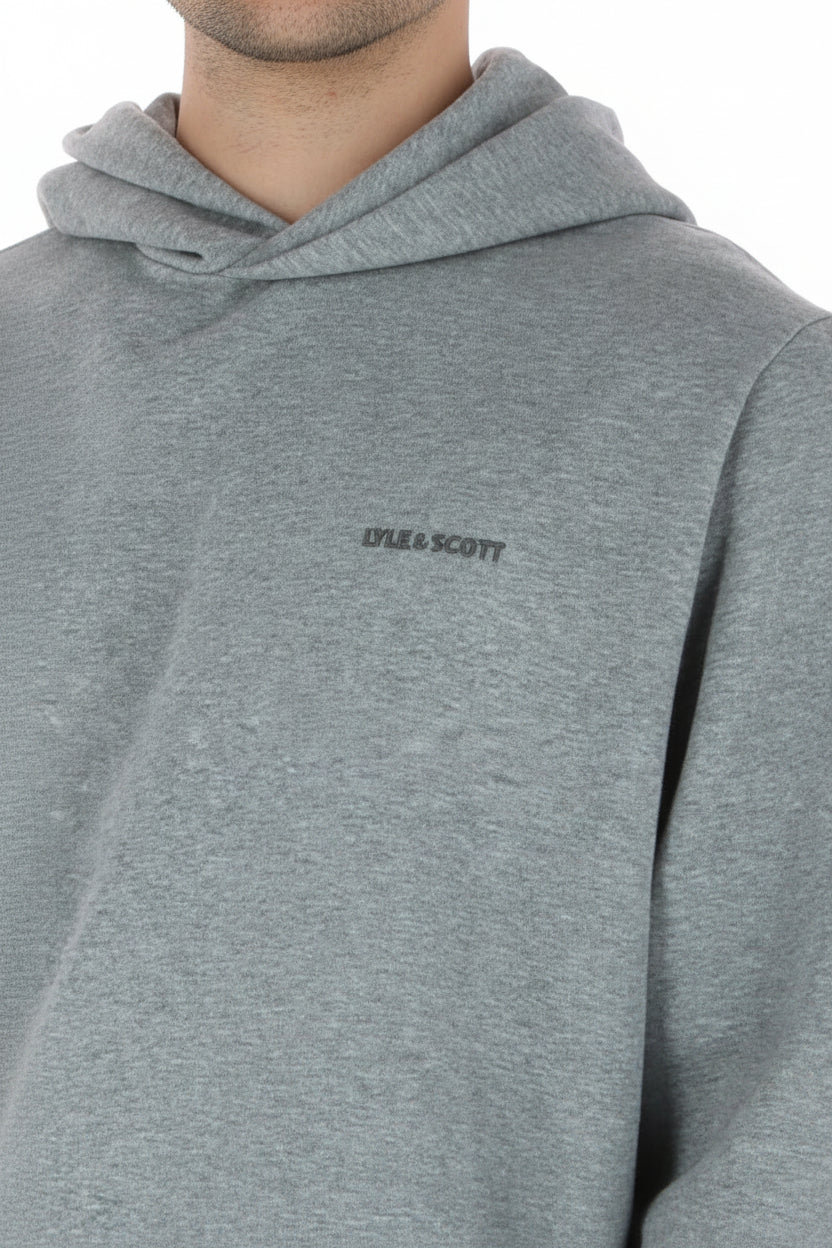 Felpa Uomo Lyle & Scott Grigia con Cappuccio