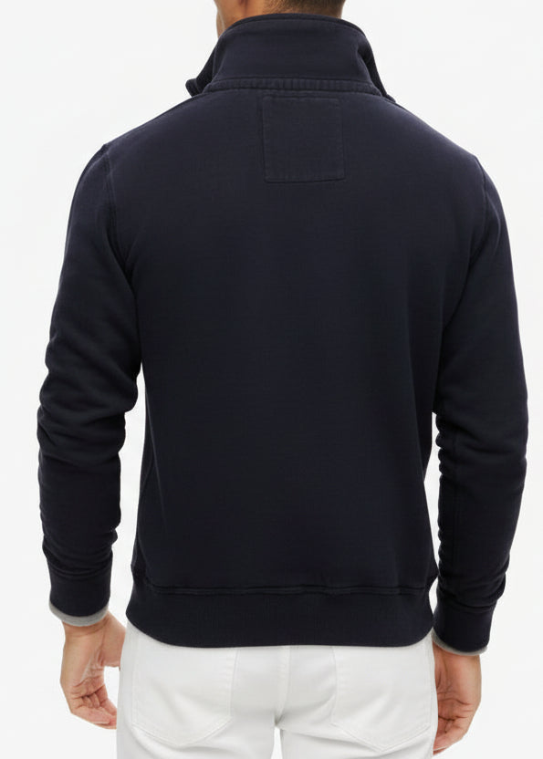 Felpa Uomo Superdry Blu con Stampa in Cotone