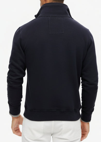 Felpa Uomo Superdry Blu con Stampa in Cotone