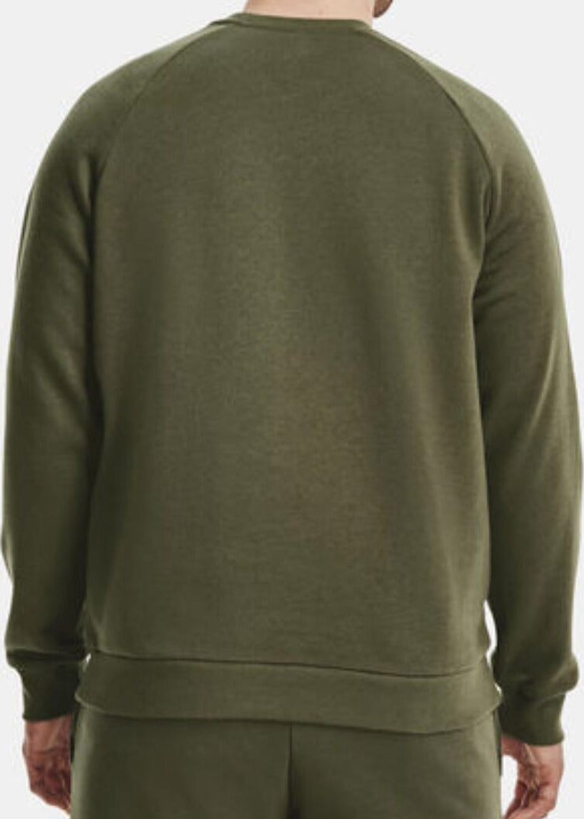 Felpa Uomo Under Armour Verde in Cotone Misto