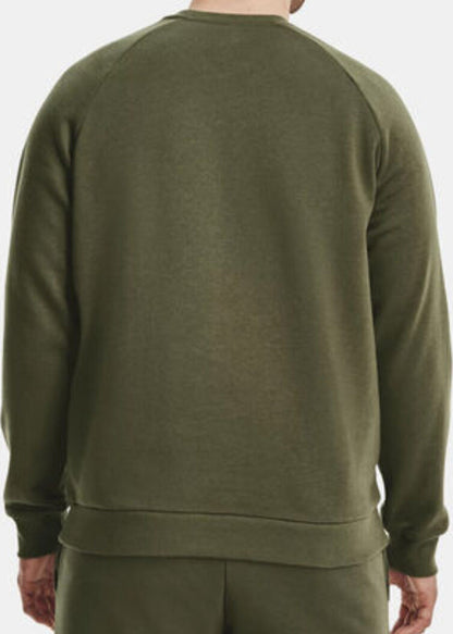 Felpa Uomo Under Armour Verde in Cotone Misto