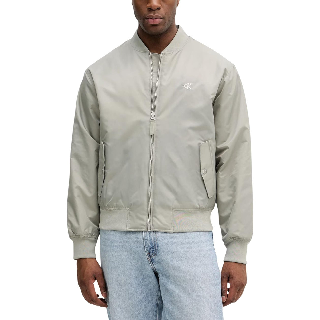 Giacca Uomo Calvin Klein Jeans Verde con Zip