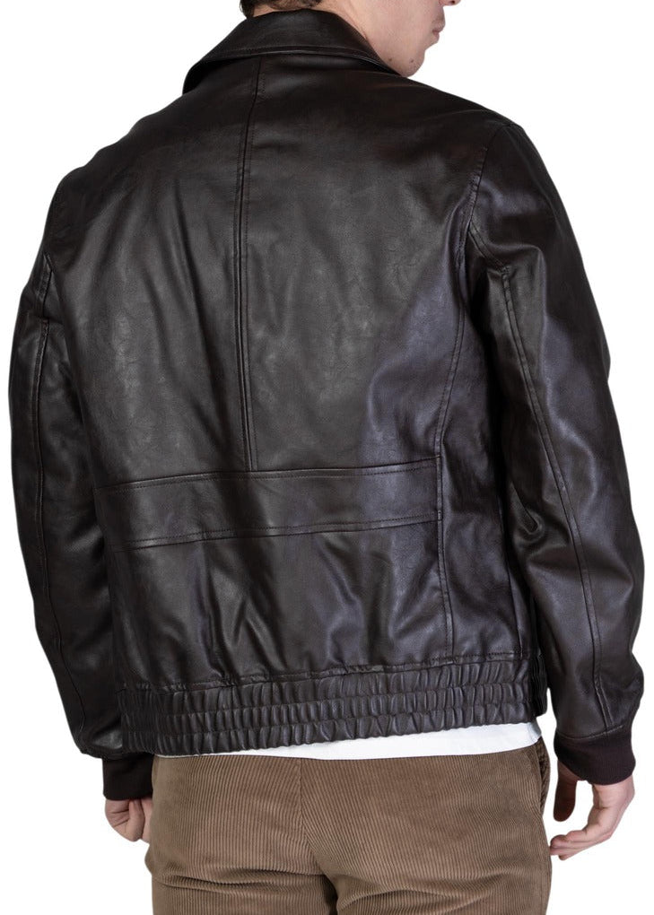 Giacca Uomo Guess Marrone con Zip