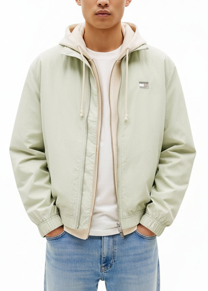 Giacca Uomo Tommy Hilfiger Jeans Verde con Zip