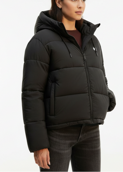 Damenjacke Tommy Hilfiger Jeans Braun mit Kapuze