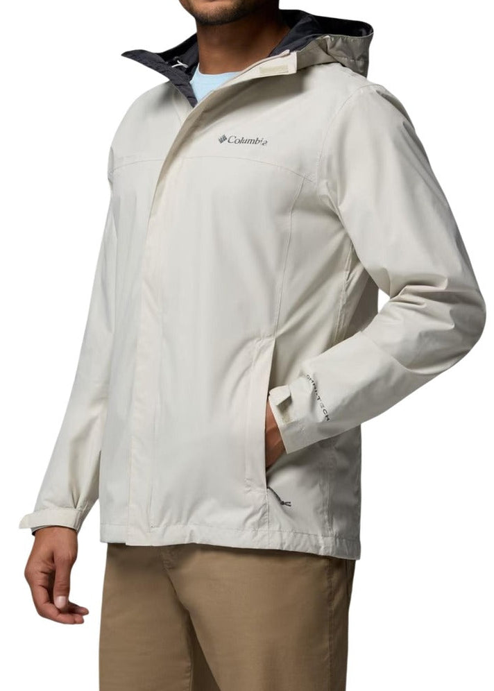 Giubbotto Uomo Columbia Grigio con Cappuccio e Zip