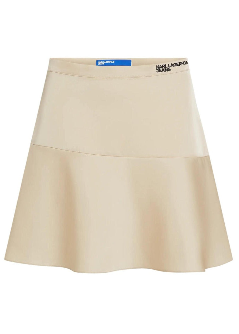 Gonna Donna Karl Lagerfeld Jeans Beige Satinata