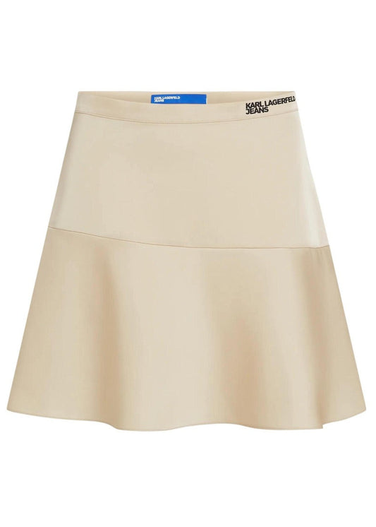 Gonna Donna Karl Lagerfeld Jeans Beige Satinata