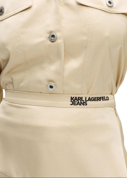 Gonna Donna Karl Lagerfeld Jeans Beige Satinata