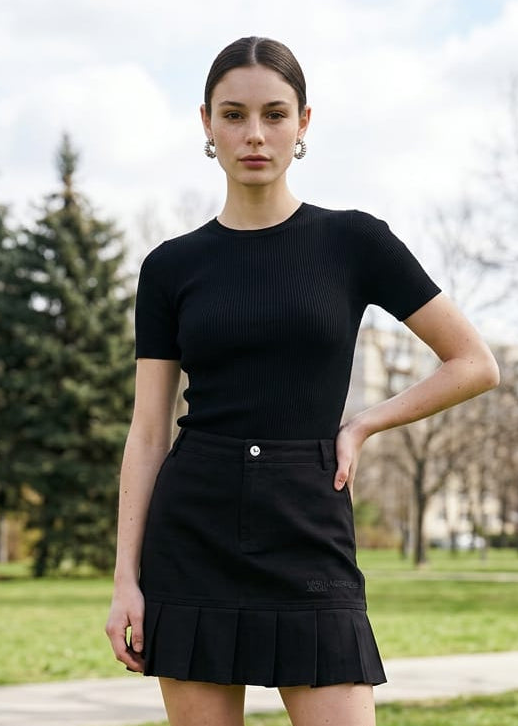 Gonna Donna Karl Lagerfeld Jeans Nera