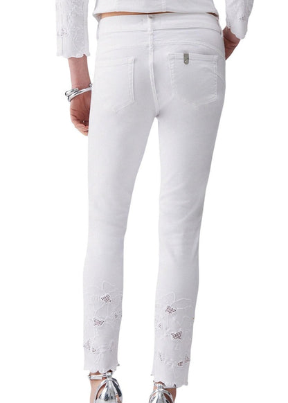 Jeans Donna Liu Jo Bianchi con Zip e Bottone