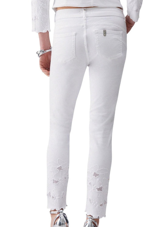 Jeans Donna Liu Jo Bianchi con Zip e Bottone